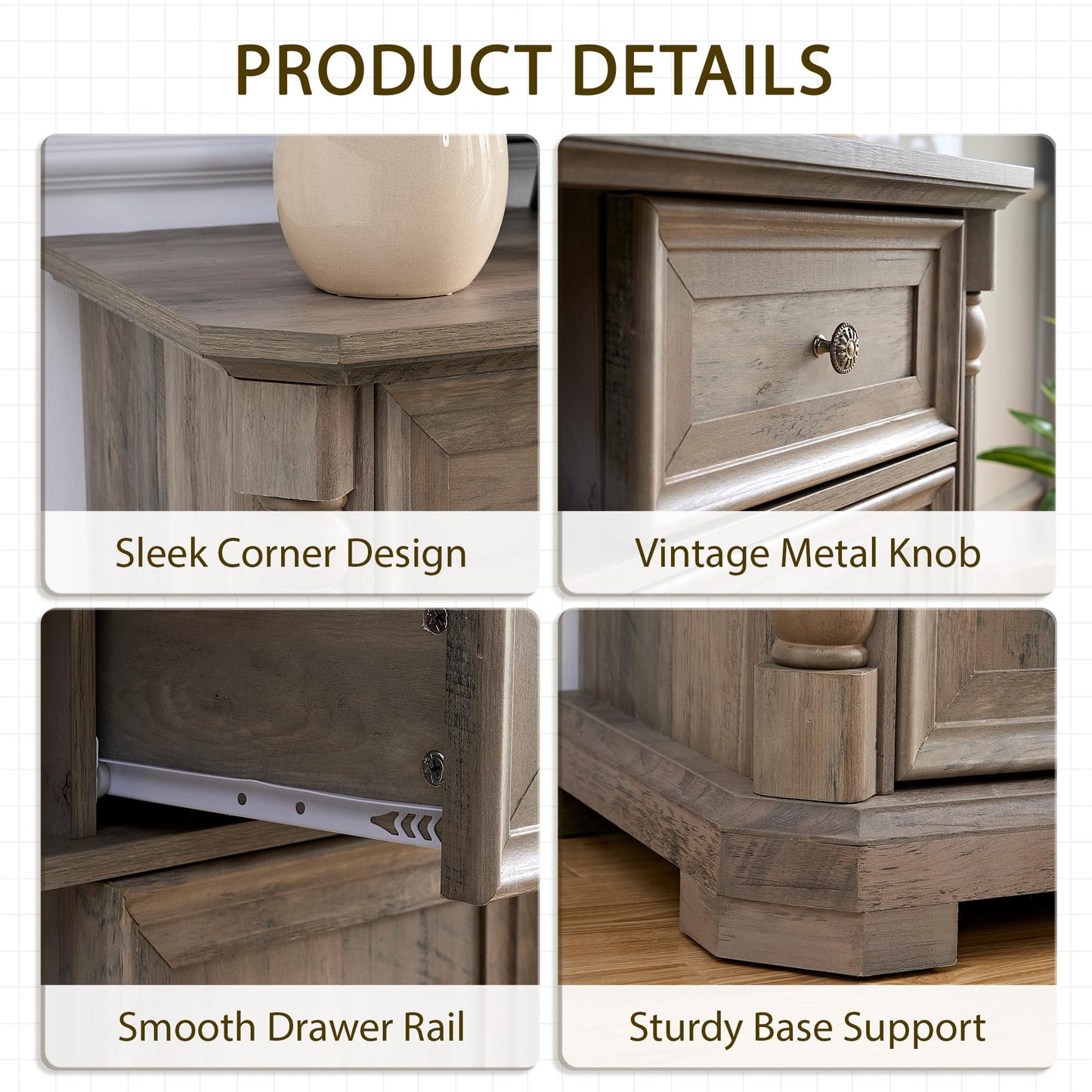 Brafabhome 62'' Buffet Cabinet with Storage,Large Sideboard Kitchen Cabinet with 4 Doors and 4 Drawer