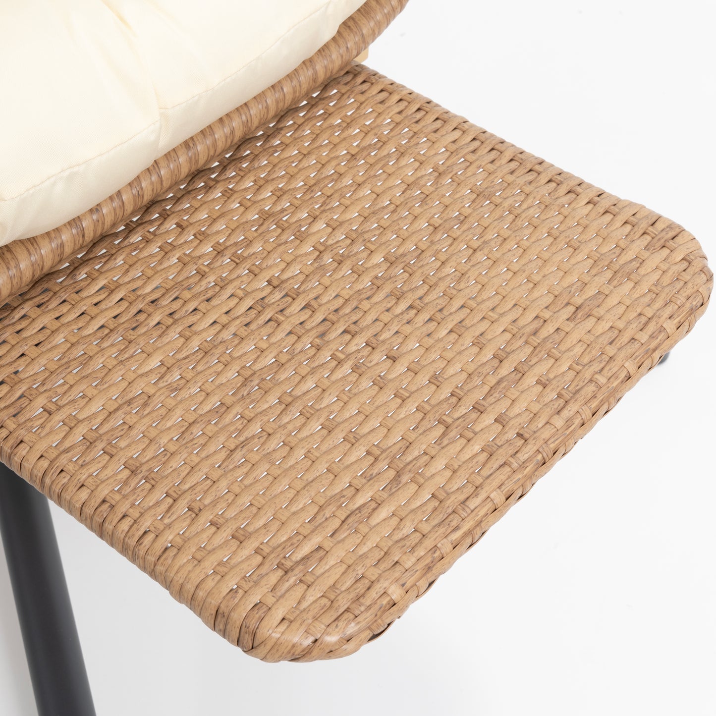BRAFAB Outdoor Hammock Egg Hanging Chair with Cushion, Beige